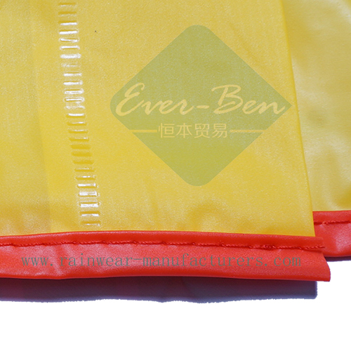 Kids pvc apron sewing edge